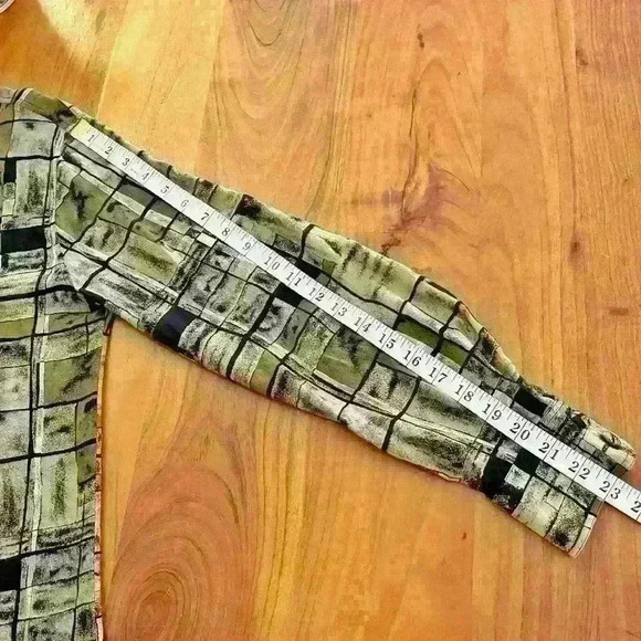 Vintage Boho Artsy Earthy Pattern Oversized Hippie Button Down Shirt Blouse. - Picture 11 of 13